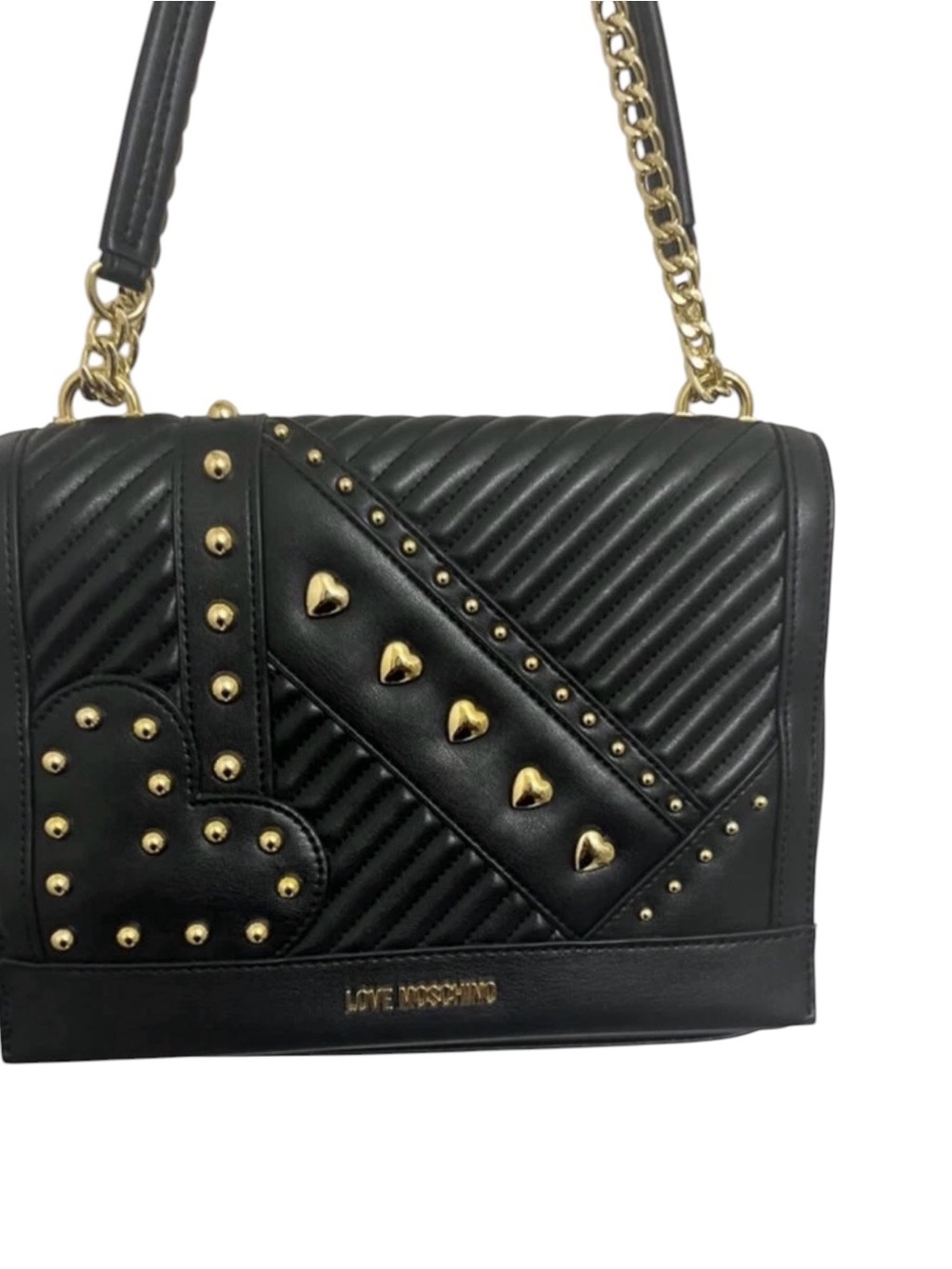 LOVE MOSCHINO Quilted Handbag, EUC - Picture 2 of 7